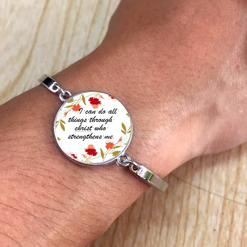 God Is My Refuge and Strengh Bible Psalms Quote Verse Bracelet Bible Glass Cabochon Jewelry Silver Bangle Women Gift
God Is My Refuge and Strengh Bible Psalms Quote Verse Bracelet Bible Glass Cabochon Jewelry Silver Bangle Women Gift