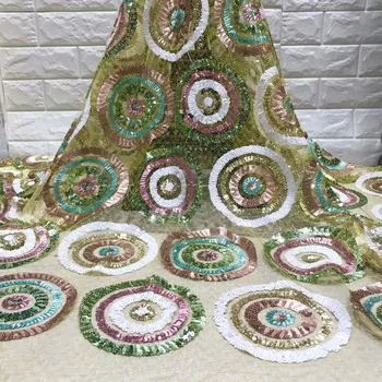 Latest sequin French Nigerian Laces Fabrics High Quality Tulle African Laces Fabrics Wedding 
Latest sequin French Nigerian Laces Fabrics High Quality Tulle African Laces Fabrics Wedding