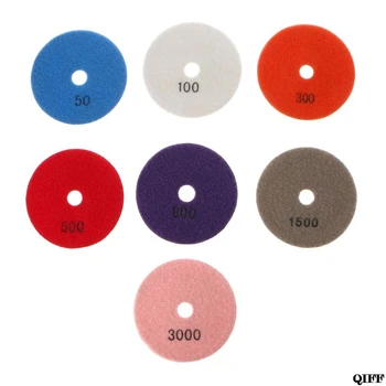 7pcs/Lot Grinding Discs 4" Wet Diamond Polishing Pad for Glass Granite Marble Stone Grinding Wheel Flexible Sandpaper Jun21
7pcs/Lot Grinding Discs 4" Wet Diamond Polishing Pad for Glass Granite Marble Stone Grinding Wheel Flexible Sandpaper Jun21