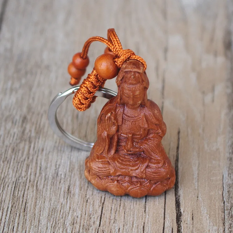 Jujube Wood Buddha Keychain Bodhisattva Wooden Carving Key Chains Car Key Rings buckle Fashion Jewelry
Jujube Wood Buddha Keychain Bodhisattva Wooden Carving Key Chains Car Key Rings buckle Fashion Jewelry