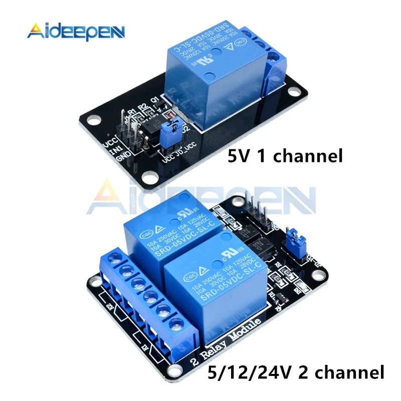 5V 12V 24V 10A 1 2 Channel With Optocoupler Relay Output 1 2 Way Relay Module For Arduino 8051 AVR PIC DSP ARM MSP430 TTL
5V 12V 24V 10A 1 2 Channel With Optocoupler Relay Output 1 2 Way Relay Module For Arduino 8051 AVR PIC DSP ARM MSP430 TTL