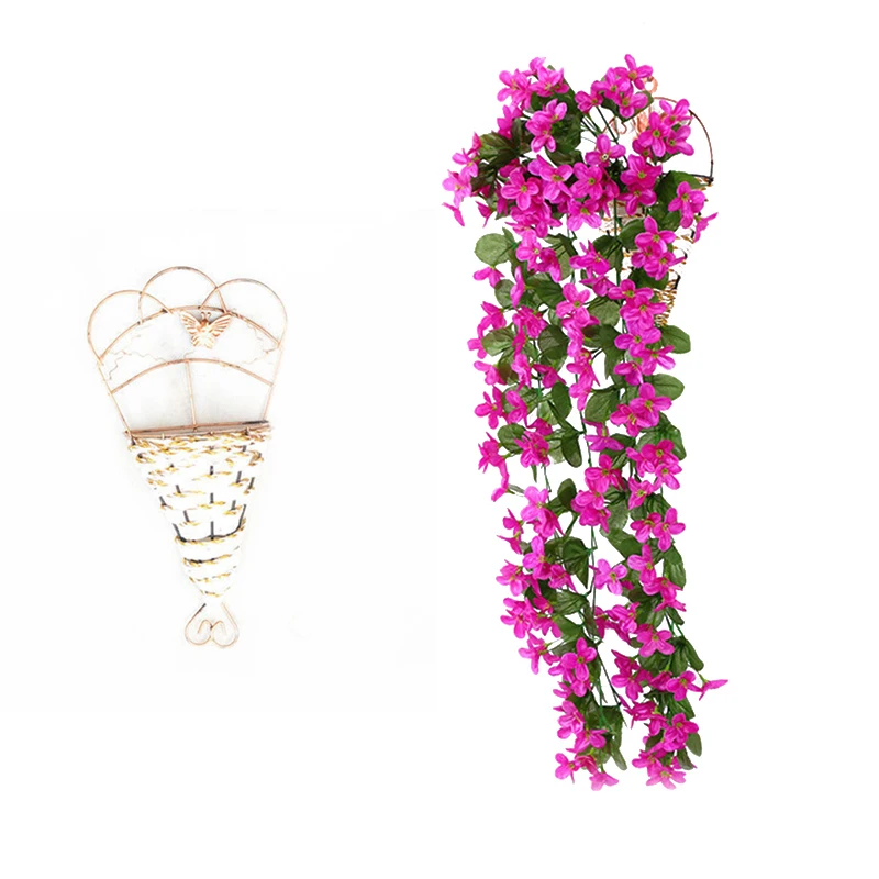 Violet Artificial Flower Basket Party Decoration Simulation Valentine's Day Wedding Wall Hanging Basket Orchid Flower Basket
Violet Artificial Flower Basket Party Decoration Simulation Valentine's Day Wedding Wall Hanging Basket Orchid Flower Basket