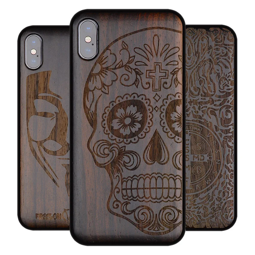 Wood Skull For iPhone XR iPhone XS Max Case Luxury Ebony TPU Back Cover For iPhone XS X 8 7 plus Wooden Phone Cases
Wood Skull For iPhone XR iPhone XS Max Case Luxury Ebony TPU Back Cover For iPhone XS X 8 7 plus Wooden Phone Cases