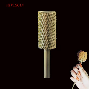 HIVISOIN-6pcs- Carbide Nail Drill Bit - large Pink&White Bit - (60020010)-Gold 
HIVISOIN-6pcs- Carbide Nail Drill Bit - large Pink&White Bit - (60020010)-Gold