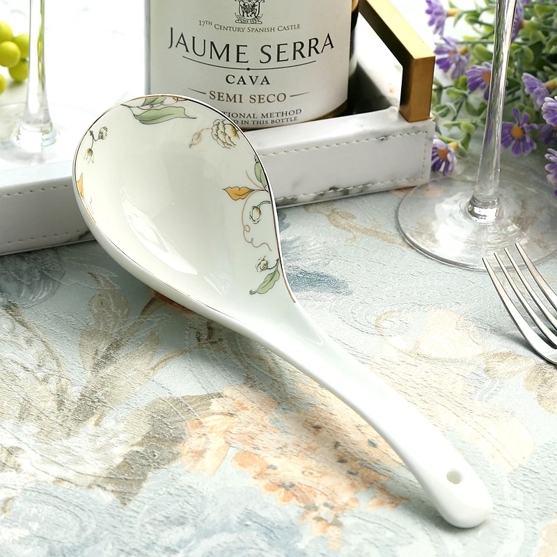 Green leaf painting, natural bone china cooking soup ladle, chinese ceramic soup spoon, for kitchens, serving tools, for buffet
Green leaf painting, natural bone china cooking soup ladle, chinese ceramic soup spoon, for kitchens, serving tools, for buffet