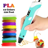 Dikale 3D Printing Pens 12V 3D Pen Pencil 3D Drawing Pens with Free 36m PLA Filament For Kids Child Education Tools Hobbies Toys image