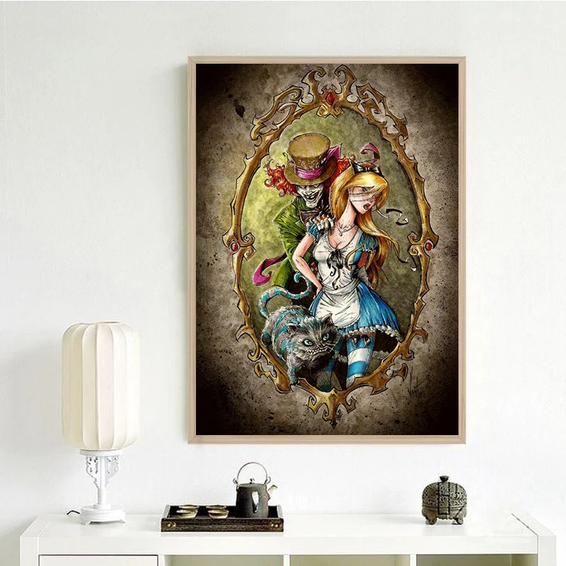 5D Diy Diamond Painting Alice In Wonderland Full Diamond Embroidery Cross Stitch Love The Cheshire Cat Needlework Gift C781
5D Diy Diamond Painting Alice In Wonderland Full Diamond Embroidery Cross Stitch Love The Cheshire Cat Needlework Gift C781