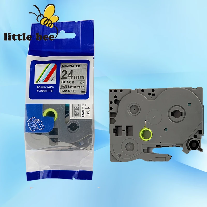 1pc TZe M951 Compatible Label Tape for Brother TZe-M951 TZ-M951 TZM951 Black on Matte silver (0.94inch 1/1inch 24mm) 8m
1pc TZe M951 Compatible Label Tape for Brother TZe-M951 TZ-M951 TZM951 Black on Matte silver (0.94inch 1/1inch 24mm) 8m