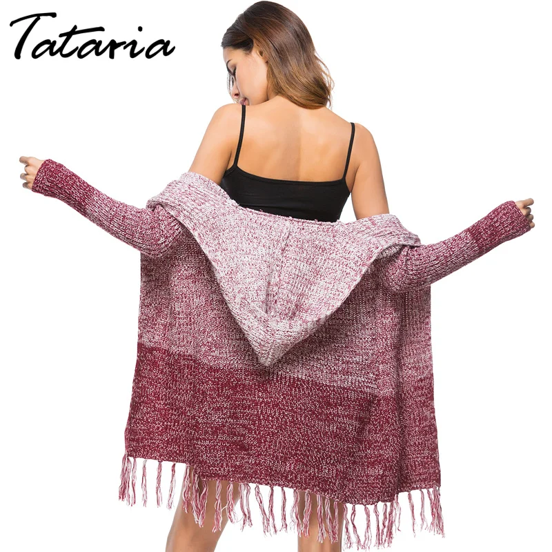 Women Long Cardigans Sweater knitted Tassel Open Stitch Knitted Cardigan Fashion Sweater Knitwear Sexy Winter Female Coat 2019
Women Long Cardigans Sweater knitted Tassel Open Stitch Knitted Cardigan Fashion Sweater Knitwear Sexy Winter Female Coat 2019