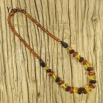 Yoowei 16.8g 45cm Natural Amber Necklace for Women Luxury Party Gift Genuine Cognac Bead Original Baltic Amber Jewelry Wholesale
Yoowei 16.8g 45cm Natural Amber Necklace for Women Luxury Party Gift Genuine Cognac Bead Original Baltic Amber Jewelry Wholesale
