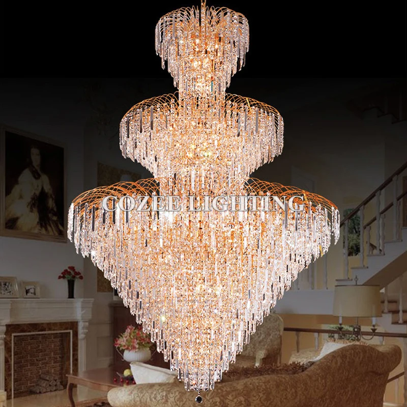 Luxury Empire Crystal Chandelier Lighting Cristal Lamp Chandeliers Hanging Lights Golden Chandelier Light for Hotel Lobby Decor
Luxury Empire Crystal Chandelier Lighting Cristal Lamp Chandeliers Hanging Lights Golden Chandelier Light for Hotel Lobby Decor