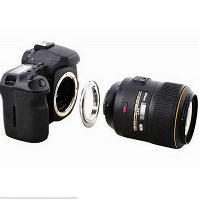 Адаптер для объектива Nikon F (Non AI Ai AIS) с подтверждением автофокусировки и чипом Canon
