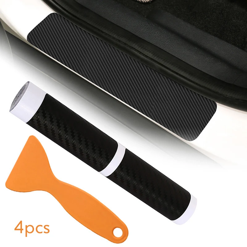 4Pcs Universa 4D 3D Black Carbon Fiber Car Scuff Plate Door Sill Sticker for Panel Protection
4Pcs Universa 4D 3D Black Carbon Fiber Car Scuff Plate Door Sill Sticker for Panel Protection