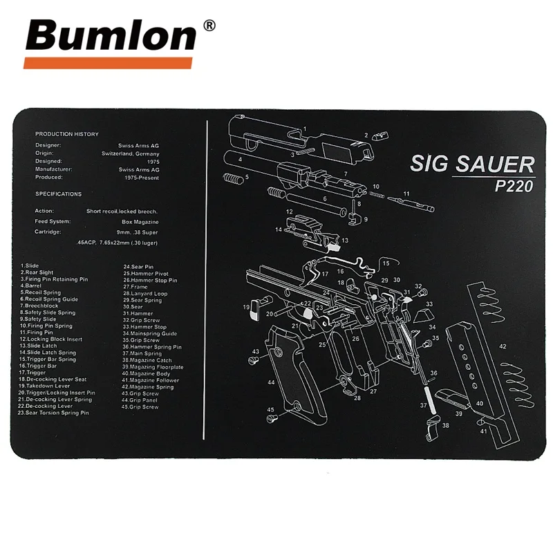 Gun Cleaning Waterproof Non-Slip Rubber Cleaning Mat Carpet with Instructions Armourist Bench Mat Hunting Accessory RL37-0089
Gun Cleaning Waterproof Non-Slip Rubber Cleaning Mat Carpet with Instructions Armourist Bench Mat Hunting Accessory RL37-0089