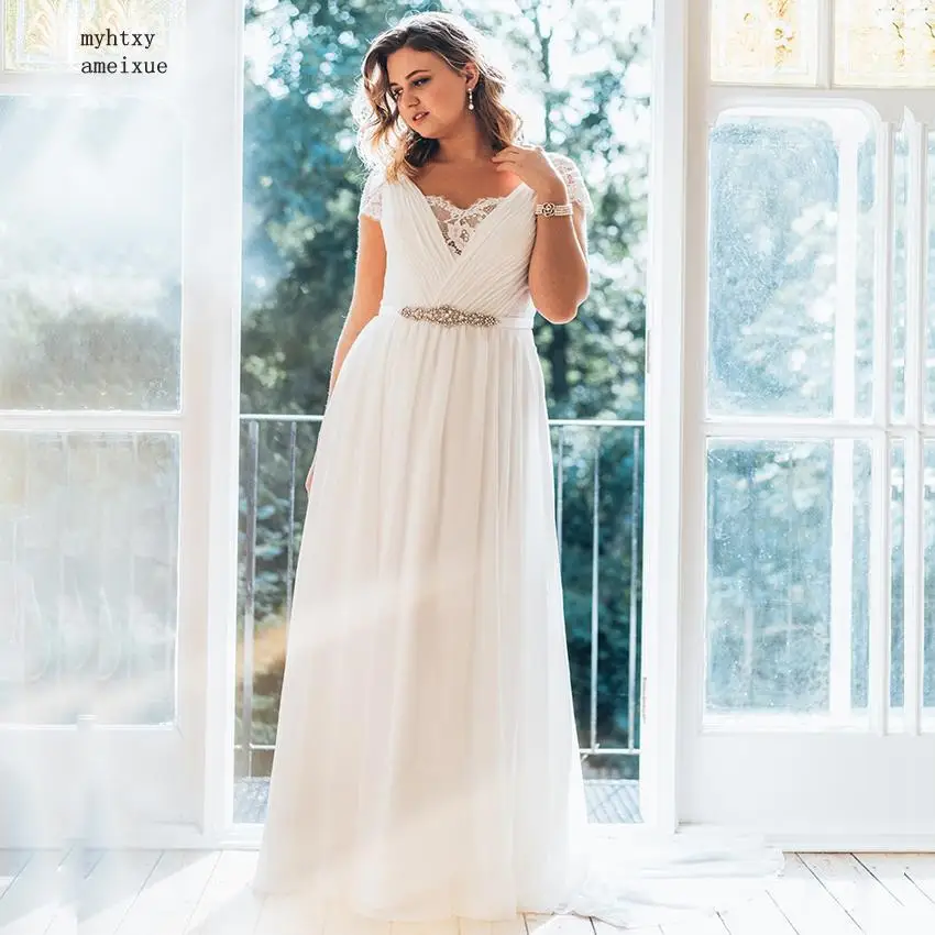 Cheap Wedding Dress 2020 Plus Size Robe De Mariage Cap Sleeve Beading Sashes Chiffon Bridal Gowns Vestido De Novia Turkey Boda
Cheap Wedding Dress 2020 Plus Size Robe De Mariage Cap Sleeve Beading Sashes Chiffon Bridal Gowns Vestido De Novia Turkey Boda