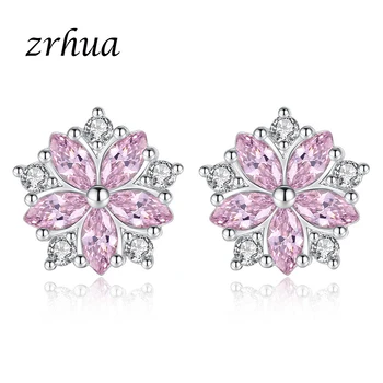 ZRHUA 925 Sterling Sliver Earrings New Pink Clear CZ Stud Earrings For Wedding Bridal Jewelry Marquis Zirconia Stud Earring
ZRHUA 925 Sterling Sliver Earrings New Pink Clear CZ Stud Earrings For Wedding Bridal Jewelry Marquis Zirconia Stud Earring
