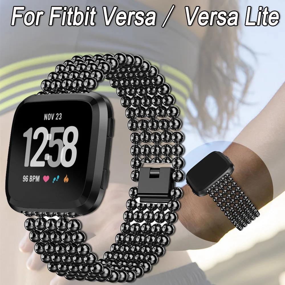 Stainless Steel Band Strap For Fitbit Versa Lite Edition Metal Beads Strap Watchband Bracelet Bangle Belt For Fitbit Versa
Stainless Steel Band Strap For Fitbit Versa Lite Edition Metal Beads Strap Watchband Bracelet Bangle Belt For Fitbit Versa