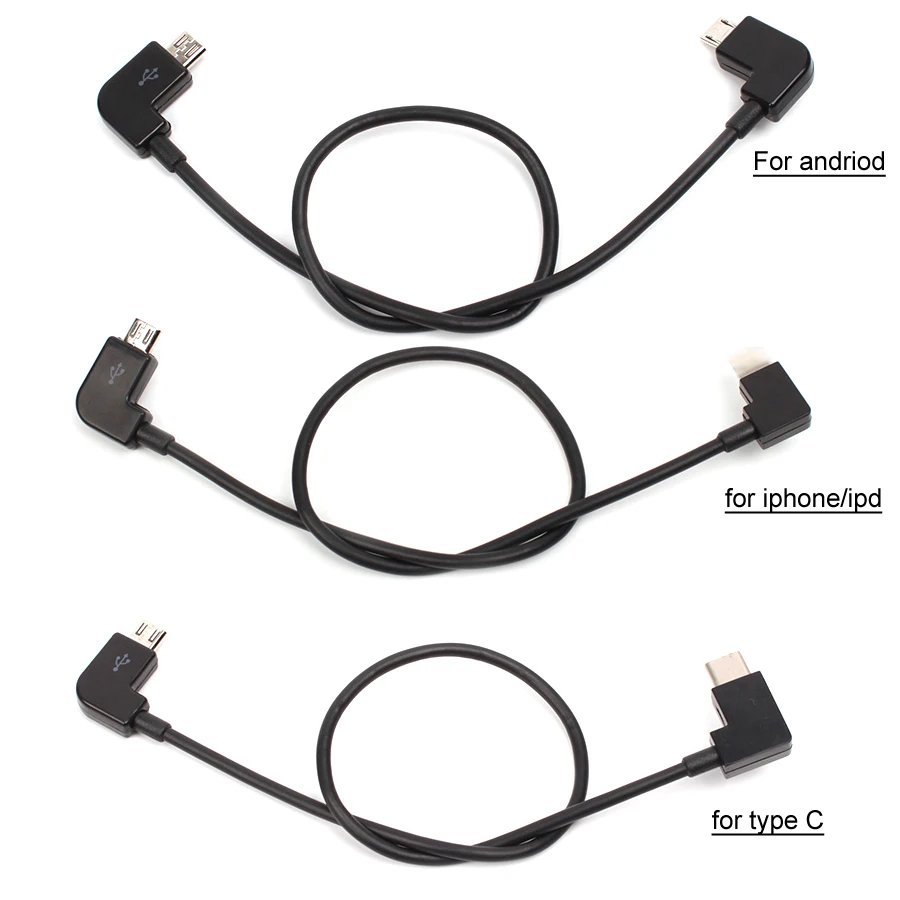 Type-c Android Micro USB IOS Lighting Data Cable Line for DJI SPARK/ MAVIC 2 PRO/AIR Controller/Samsung/ iPhone/ iPad/ Tablets
Type-c Android Micro USB IOS Lighting Data Cable Line for DJI SPARK/ MAVIC 2 PRO/AIR Controller/Samsung/ iPhone/ iPad/ Tablets