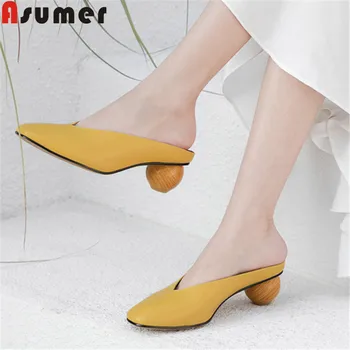 ASUMER 2020 new summer shoes womansquare toe shallow pumps women shoes genuine leather shoes med heels mules shoes women
ASUMER 2020 new summer shoes womansquare toe shallow pumps women shoes genuine leather shoes med heels mules shoes women