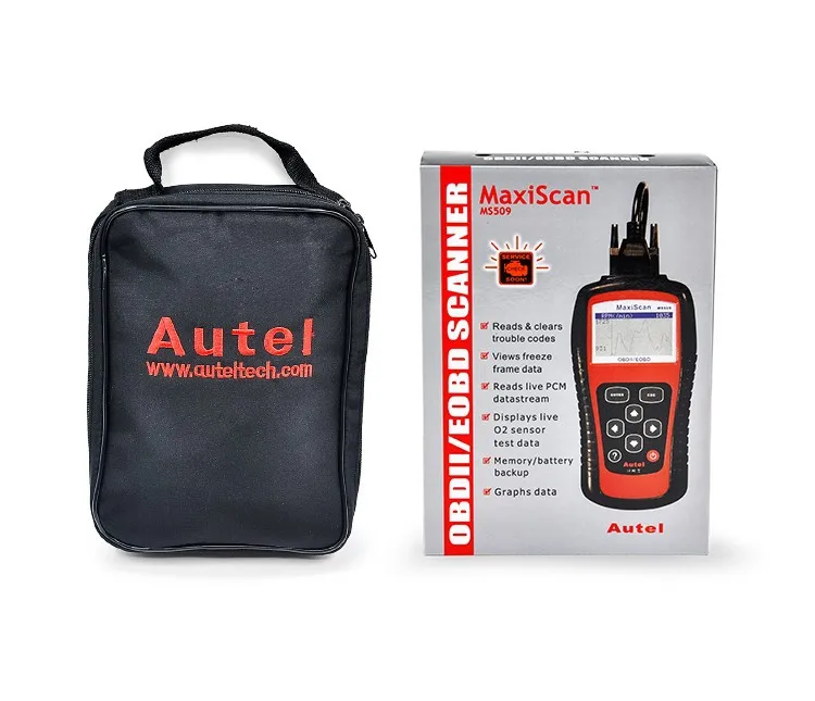 10 шт. DHL Бесплатная Autel MaxiScan MS509 по каналам OBDII/EOBD (система бортовой диагностики
