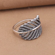 Authentic 925 Sterling Silver Rings Light As A Feather, Clear Cz Wedding Fashion Jewelry Compatible with European Authentic 925 Sterling Silver Rings Light As A Feather, Clear Cz Wedding Fashion Jewelry Compatible with European