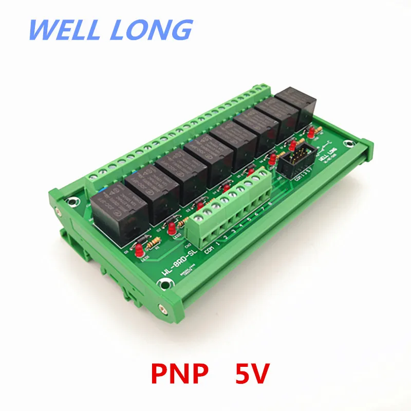 DIN Rail Mount 8 Channel PNP Type 5V 15A Power Relay Interface Module,HF JQC-3FF-5V-1ZS Relay.
DIN Rail Mount 8 Channel PNP Type 5V 15A Power Relay Interface Module,HF JQC-3FF-5V-1ZS Relay.