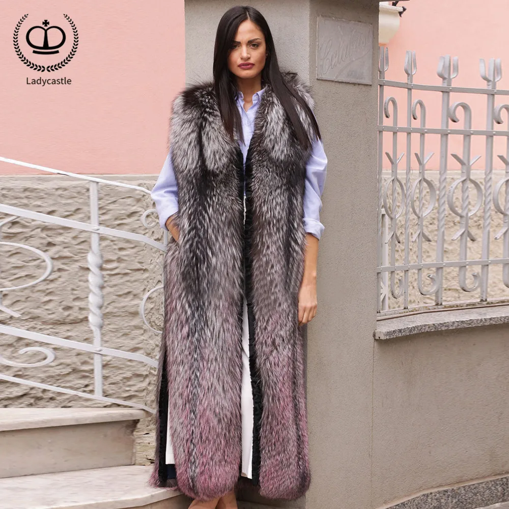 New Real Natural Fox Fur Coat For Women Full Pelt Genuine Fox Fur Vest O-Neck Fashion Outwear Female Fur Jacket Winter FC-222
New Real Natural Fox Fur Coat For Women Full Pelt Genuine Fox Fur Vest O-Neck Fashion Outwear Female Fur Jacket Winter FC-222