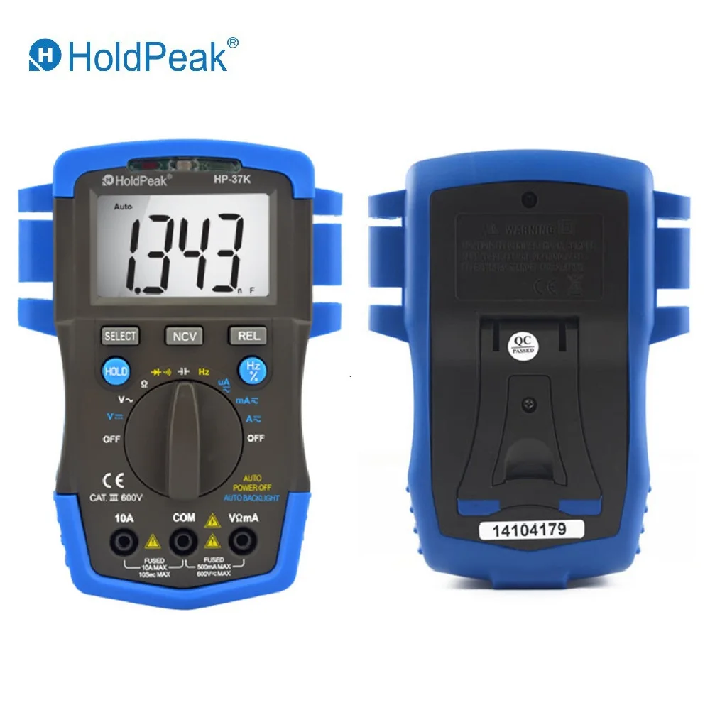 Mini Multimetro digital HoldPeak HP-37K Auto Range Digital Multimeter Resistance Capacitance Frequency Testeur Electrique
Mini Multimetro digital HoldPeak HP-37K Auto Range Digital Multimeter Resistance Capacitance Frequency Testeur Electrique