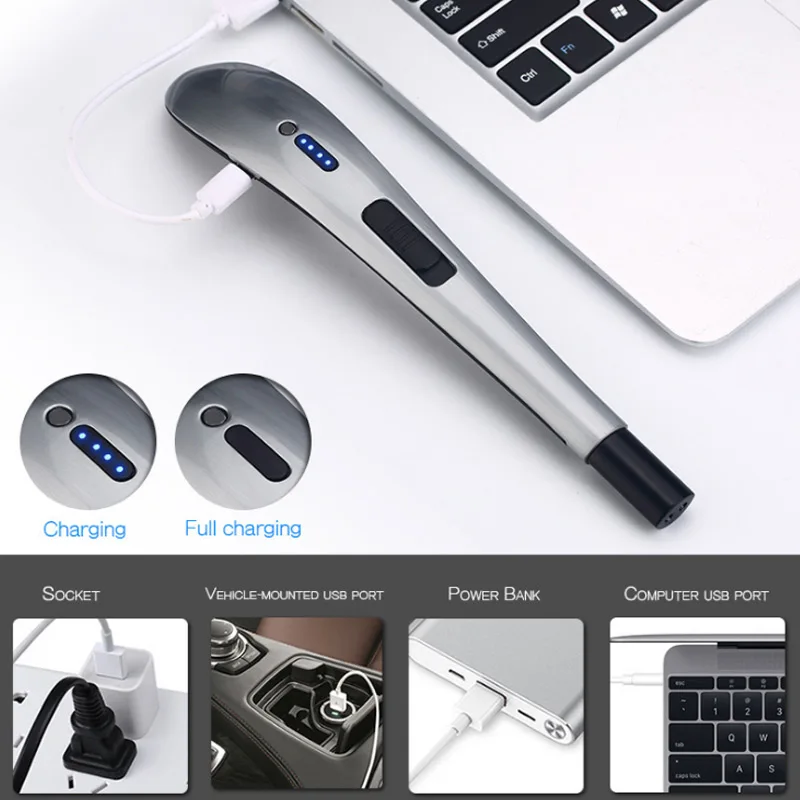 Electric Arc Lighter USB Rechargeable Flameless Candles Lighter for Home Kitchen BBQ Camping HG99
Electric Arc Lighter USB Rechargeable Flameless Candles Lighter for Home Kitchen BBQ Camping HG99