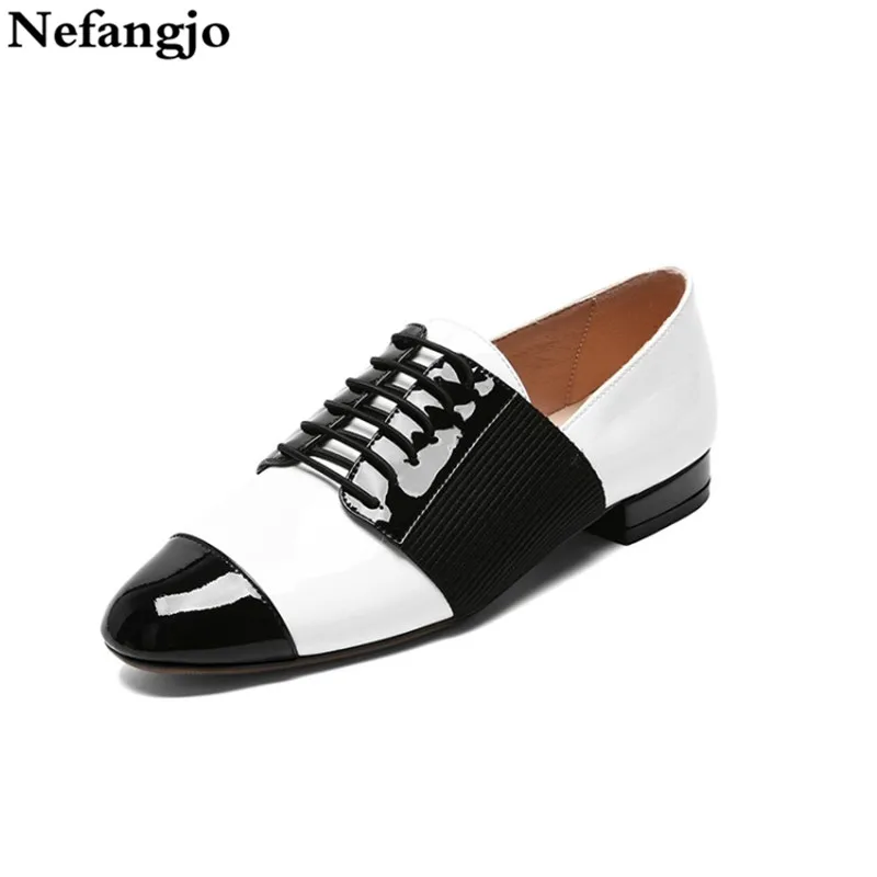 Nefangjo 2019 Spring New Shoes Women Fashion Sexy Lace-Up Cow Leather Flat With Women Shoes Casual Non-Slip zapatos de mujer
Nefangjo 2019 Spring New Shoes Women Fashion Sexy Lace-Up Cow Leather Flat With Women Shoes Casual Non-Slip zapatos de mujer