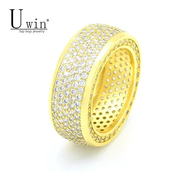 UWIN Shining! Mens Hip Hop CZ Ring Gold silver color Iced Out Bling AAA Zircon Copper Material Punk Rings Fashion Party Jewelry
UWIN Shining! Mens Hip Hop CZ Ring Gold silver color Iced Out Bling AAA Zircon Copper Material Punk Rings Fashion Party Jewelry