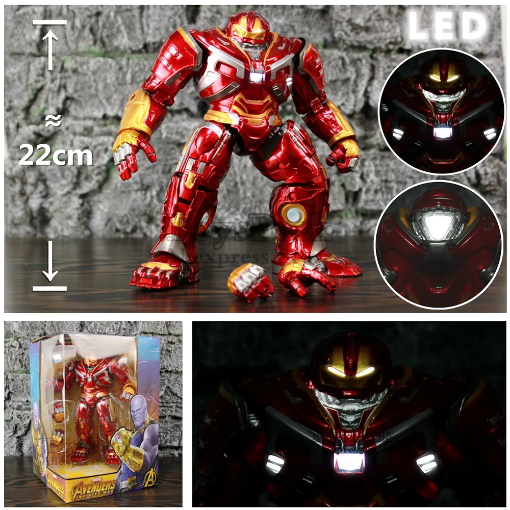 Marvel Avengers Hulkbuster Mark44 22cm Action Figure LED Light Hulk Buster Iron Man Tony Stark Legends Infinity War Endgame Toys
Marvel Avengers Hulkbuster Mark44 22cm Action Figure LED Light Hulk Buster Iron Man Tony Stark Legends Infinity War Endgame Toys