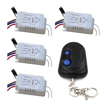 Hot Selling AC220V 1CH RF Wireless Remote Control Switch Simple Operation with Manual Button 4pcs Receiver+1pcs Transmitter
Hot Selling AC220V 1CH RF Wireless Remote Control Switch Simple Operation with Manual Button 4pcs Receiver+1pcs Transmitter