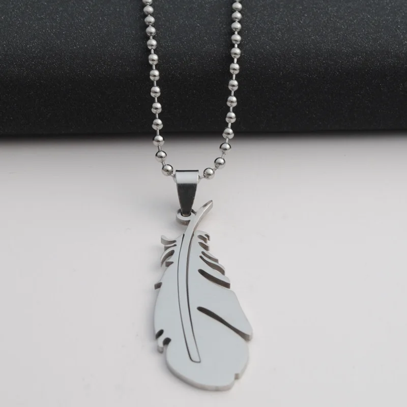 stainless steel peacock feather charm necklace fallen angel feather necklace animal feather like leaf chicken hair necklace
stainless steel peacock feather charm necklace fallen angel feather necklace animal feather like leaf chicken hair necklace