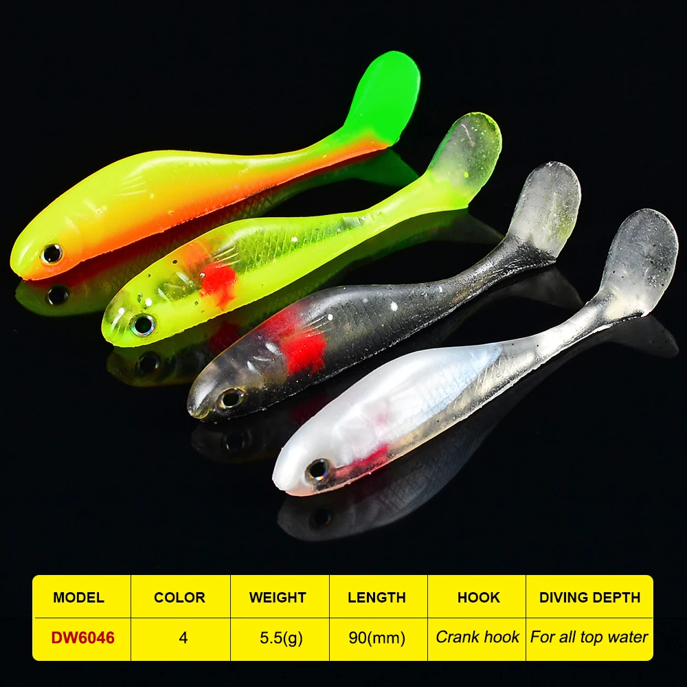 New 5pc/Set Fishing Lures 3.54"-9cm Floating Soft Lure Color Soft Baits 0.19oz-5.5g Fishing Baits Jigs Fishing Tackle FLYBASS
New 5pc/Set Fishing Lures 3.54"-9cm Floating Soft Lure Color Soft Baits 0.19oz-5.5g Fishing Baits Jigs Fishing Tackle FLYBASS
