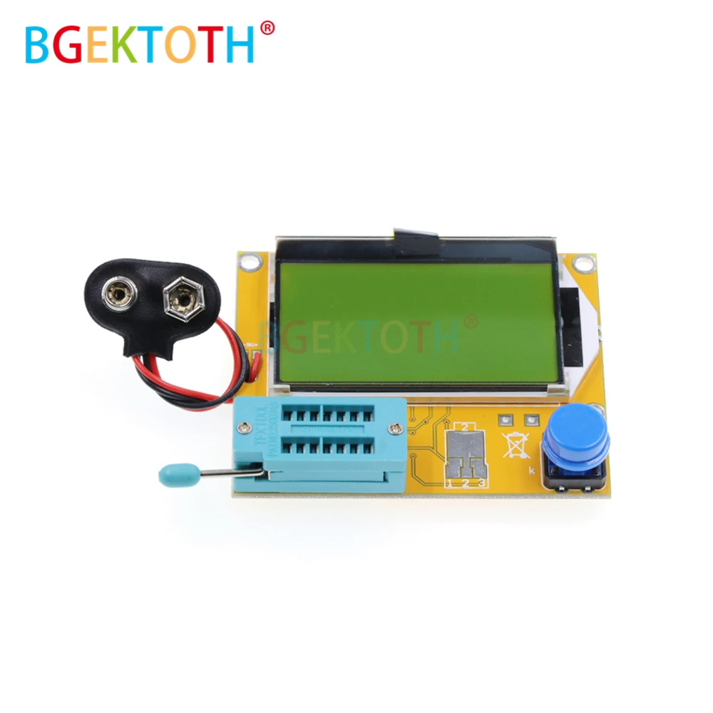 LCR-T4 128*64 9V LCD Digital Transistor Tester Meter Backlight Diode Triode Capacitance ESR Meter For MOSFET/JFET/PNP/NPN L/C/R
LCR-T4 128*64 9V LCD Digital Transistor Tester Meter Backlight Diode Triode Capacitance ESR Meter For MOSFET/JFET/PNP/NPN L/C/R