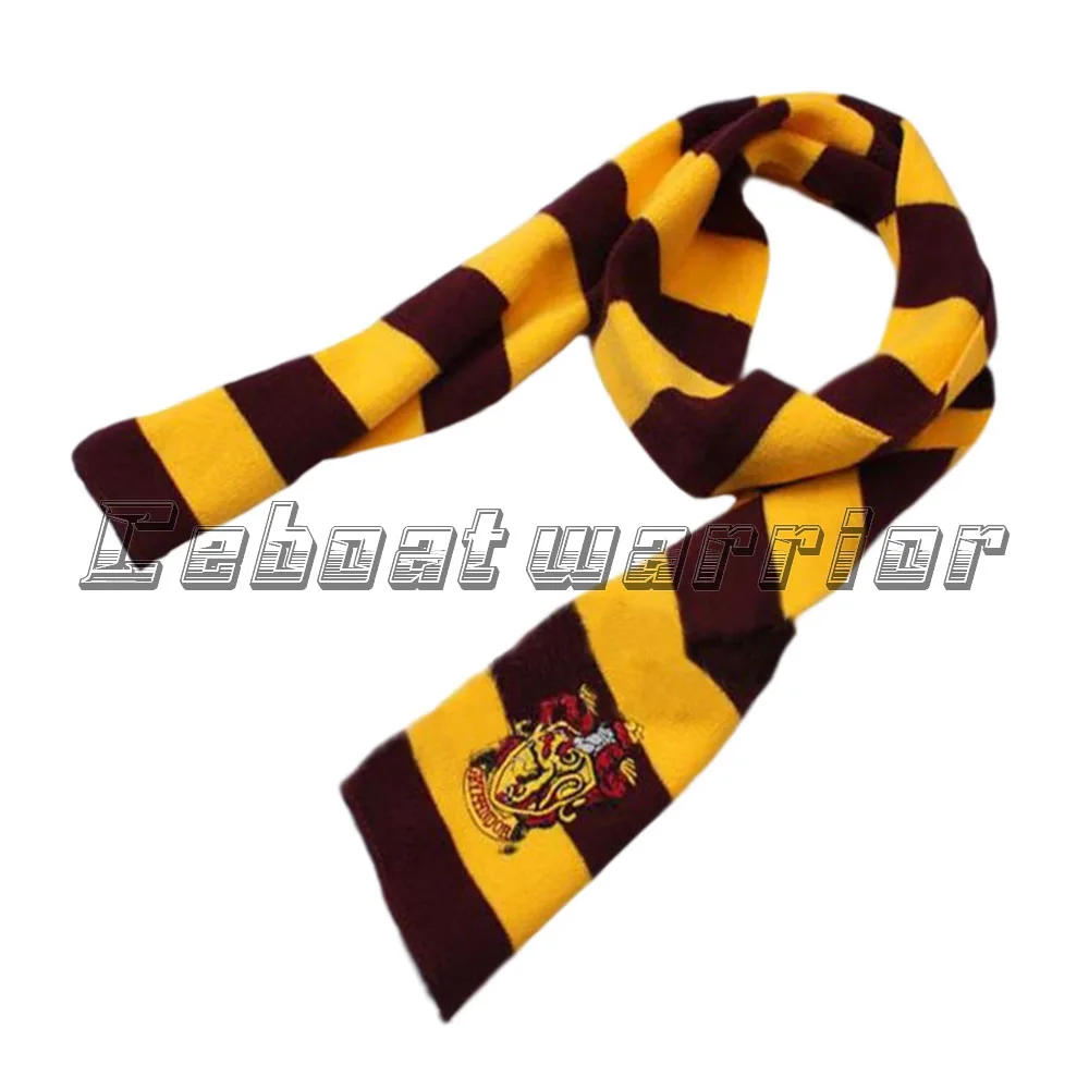 

College scarf Harry Potter scarf keep warm Gryffindor Series scarf With Badge Personality Cosplay Knit 170*17cm