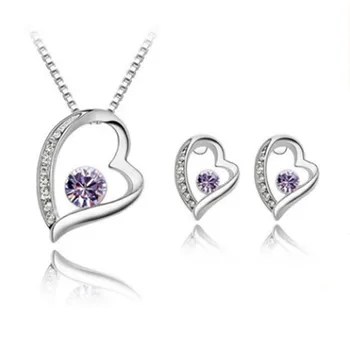 New Hot Quality 925 Silver Wedding Romantic for Women Love Heart Hollow Pendants Necklaces sets For Women Lady Wedding
New Hot Quality 925 Silver Wedding Romantic for Women Love Heart Hollow Pendants Necklaces sets For Women Lady Wedding