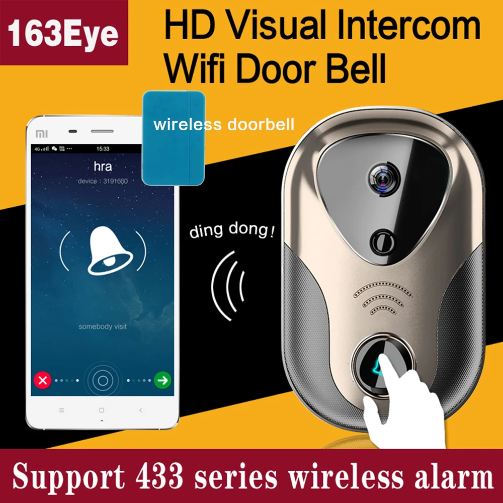 CWH Wireless Home Intercom Video Door Phone Wired Electronic Doorman with Camera Support Monitor 433 Alarm Electronic Door Lock
CWH Wireless Home Intercom Video Door Phone Wired Electronic Doorman with Camera Support Monitor 433 Alarm Electronic Door Lock