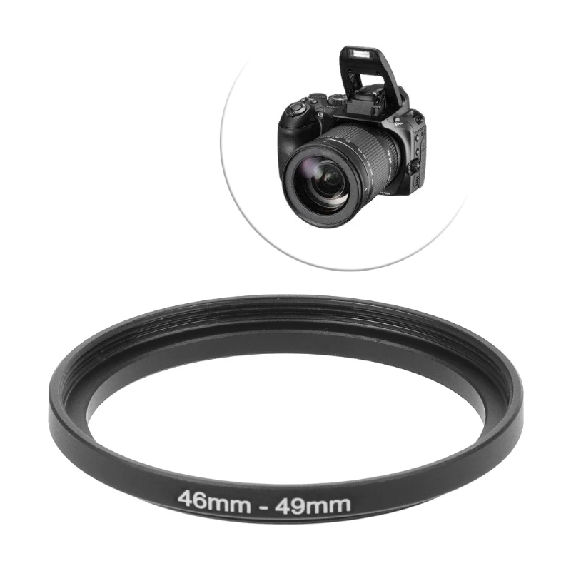 46mm To 49mm Metal Step Up Rings Lens Adapter Filter Camera Tool Accessories New