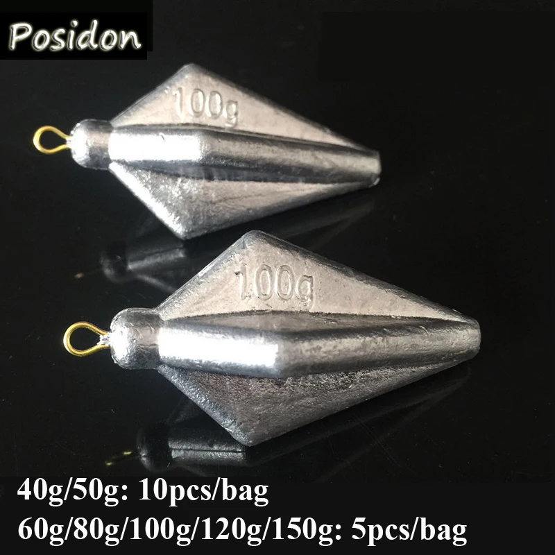 Posidon 40g/50g/60g/80g/100g/120/120/150g Big Heavy Quadrangle Lead Fishing Lead Sinkers DiaMond Fishing Weights For Sea Fishing
Posidon 40g/50g/60g/80g/100g/120/120/150g Big Heavy Quadrangle Lead Fishing Lead Sinkers DiaMond Fishing Weights For Sea Fishing