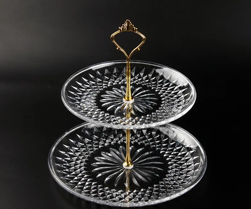 Transparent Acrylic Fruit Plate Ktv Plastic Multi-layer Cake Plate Creative Dish Handle Crown Fruit Dishes
Transparent Acrylic Fruit Plate Ktv Plastic Multi-layer Cake Plate Creative Dish Handle Crown Fruit Dishes