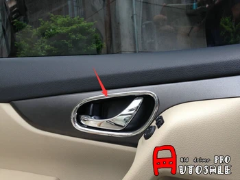 For Rogue X-Trail 2014 2015 2016 4pcs! Chrome interior inner door handle Frame Cover trim
For Rogue X-Trail 2014 2015 2016 4pcs! Chrome interior inner door handle Frame Cover trim