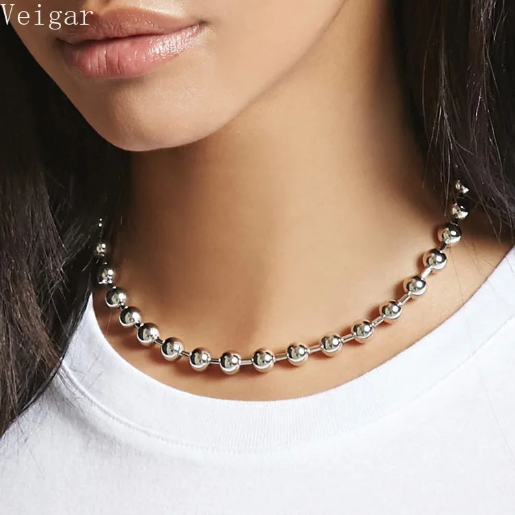 Silver Color Chunky Beaded Necklace 2018 Fashion Jewellery Alloy Maxi Colar Chokers Necklaces for Women Party Jewelry Bijoux
Silver Color Chunky Beaded Necklace 2018 Fashion Jewellery Alloy Maxi Colar Chokers Necklaces for Women Party Jewelry Bijoux