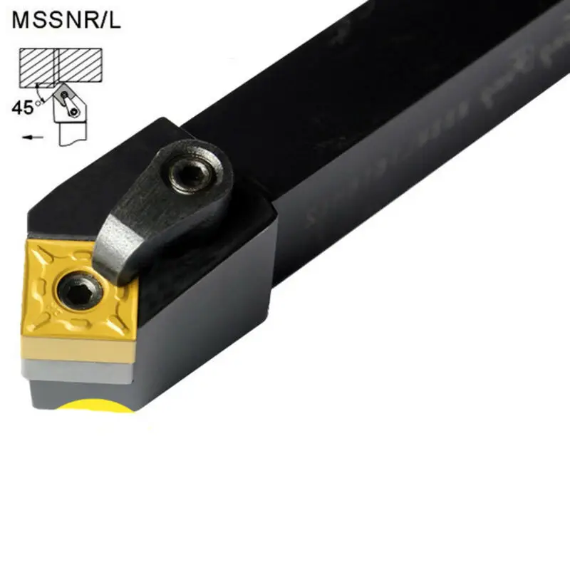 Lathe Turning Tool Holder MSSNR 3232P12 Carbon Steel Right Hand 45 Degree Replacement Metalworking External Tool Holder New
Lathe Turning Tool Holder MSSNR 3232P12 Carbon Steel Right Hand 45 Degree Replacement Metalworking External Tool Holder New