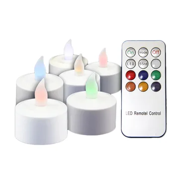 12pcs/set Rechargeable RGB LED Candle Colorful Flameless Tealight Candle Lamp with Remote Controller Home Decoration Party
12pcs/set Rechargeable RGB LED Candle Colorful Flameless Tealight Candle Lamp with Remote Controller Home Decoration Party