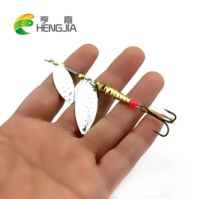 HENGJIA 1PC hard metal spinnerbaits trolling blade sequins spinner spoons wobblers pesca fishing tackles 9.8cm 10g
HENGJIA 1PC hard metal spinnerbaits trolling blade sequins spinner spoons wobblers pesca fishing tackles 9.8cm 10g