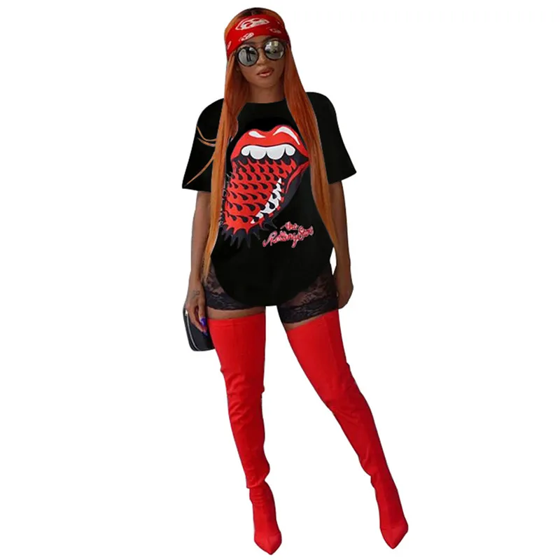 Summer hot new fashion women short-sleeved personality hip-hop loose T-shirt casual trend printing women's T-shirt
Summer hot new fashion women short-sleeved personality hip-hop loose T-shirt casual trend printing women's T-shirt