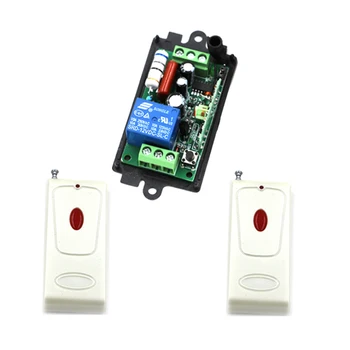 RF AC110V 220V 10A 1 Channel One Relay Wireless Learning Code Remote Control Switch 2pcs White Transmitter SKU: 5503
RF AC110V 220V 10A 1 Channel One Relay Wireless Learning Code Remote Control Switch 2pcs White Transmitter SKU: 5503
