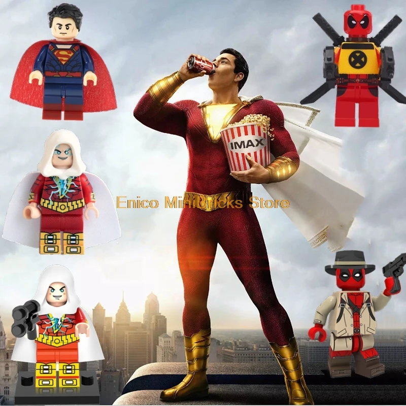 Shazam Movie DC Super Heroes Shazam Superman Compatible With Marvel Deadpool Aciton Figures Mini Dolls Building Blocks Toys
Shazam Movie DC Super Heroes Shazam Superman Compatible With Marvel Deadpool Aciton Figures Mini Dolls Building Blocks Toys
